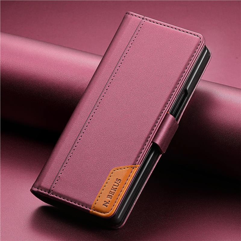 Leather Flip Wallet Stand Case for Samsung Z Fold