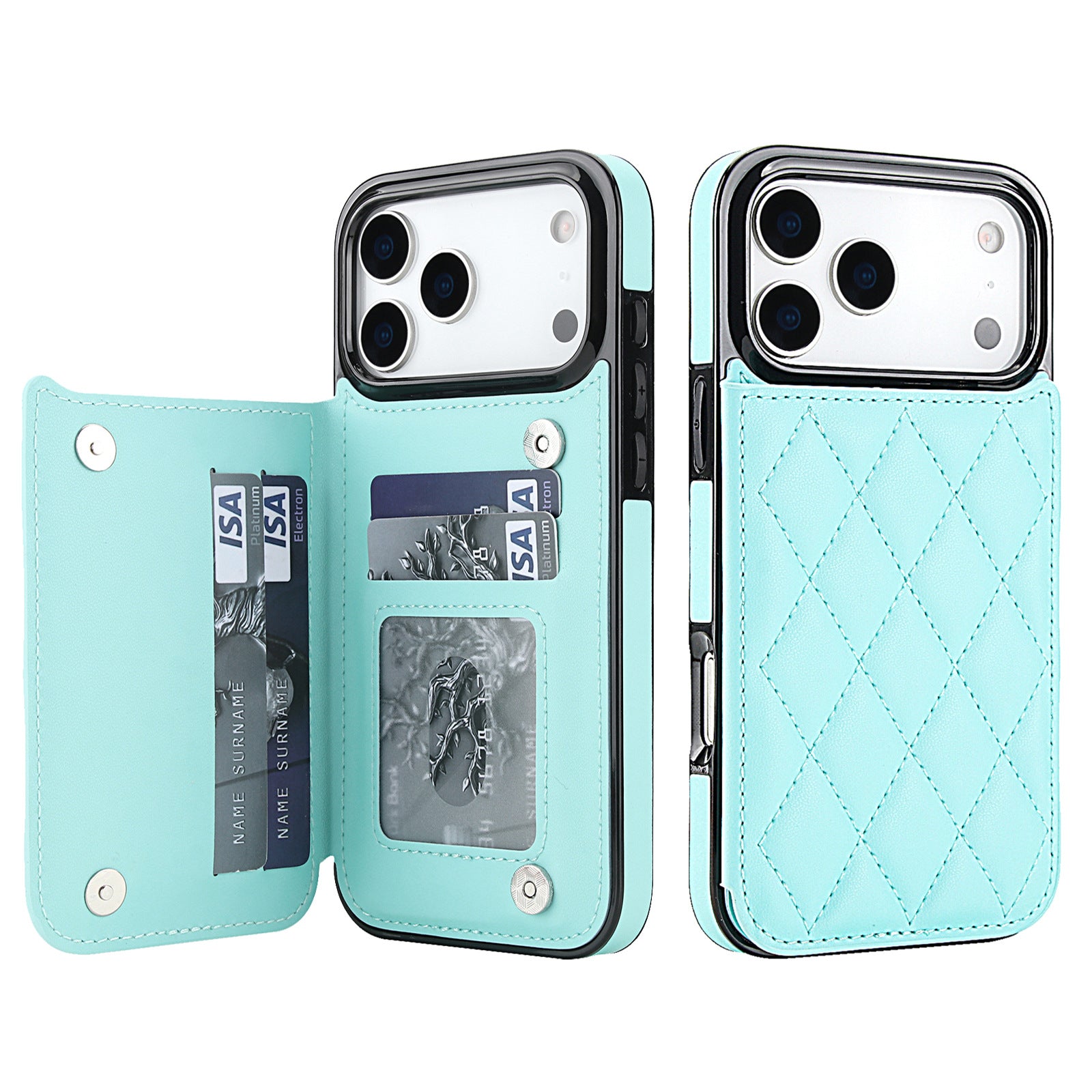Leather Card Slot Case with Stand for iphone