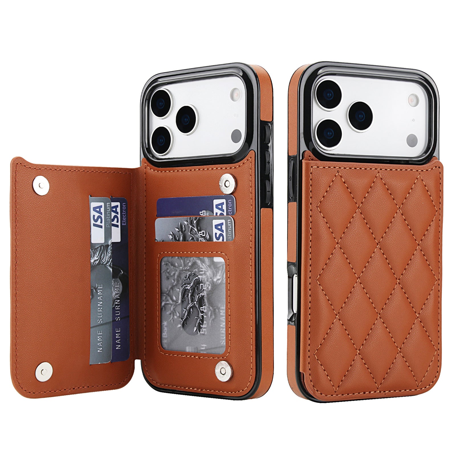 Leather Card Slot Case with Stand for iphone