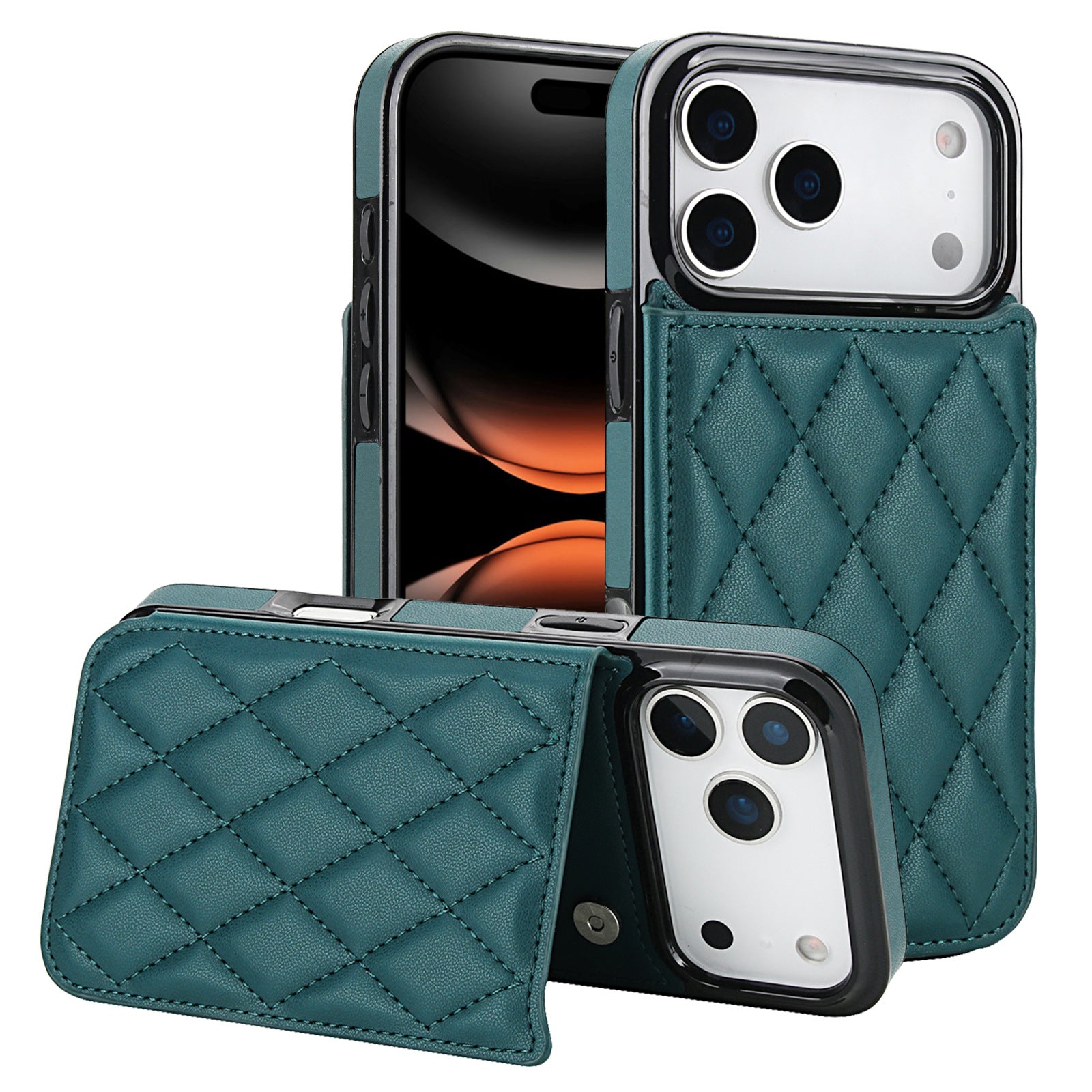 Leather Card Slot Case with Stand for iphone