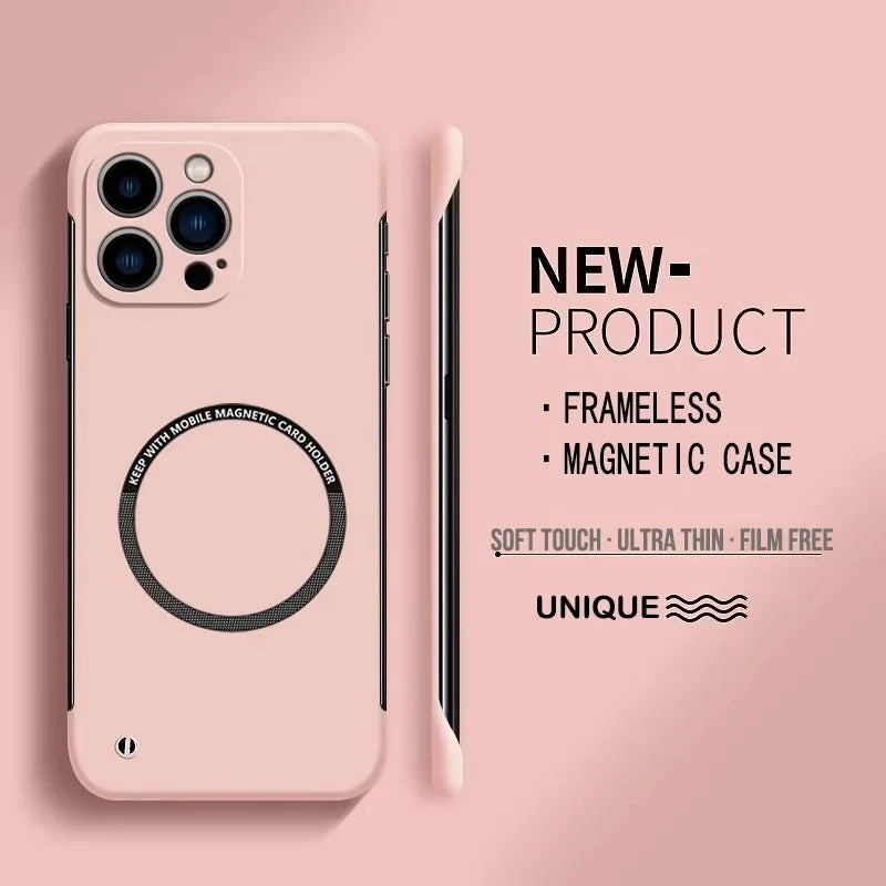 Magnetic Ultra Thin Matte Frameless Case for iphone