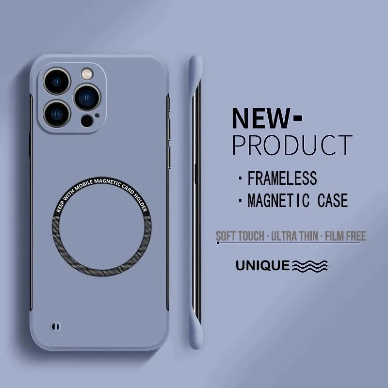 Magnetic Ultra Thin Matte Frameless Case for iphone