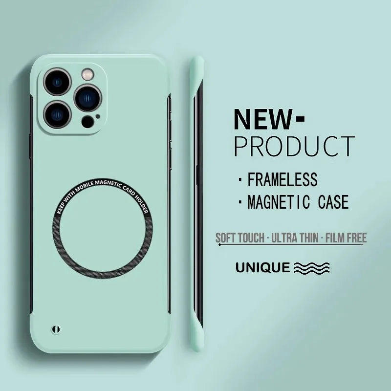 Magnetic Ultra Thin Matte Frameless Case for iphone