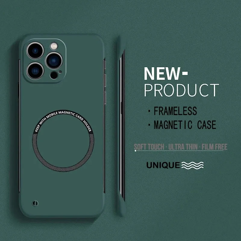 Magnetic Ultra Thin Matte Frameless Case for iphone