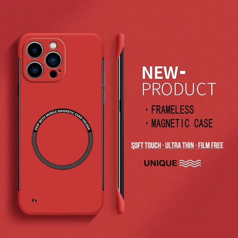 Magnetic Ultra Thin Matte Frameless Case for iphone