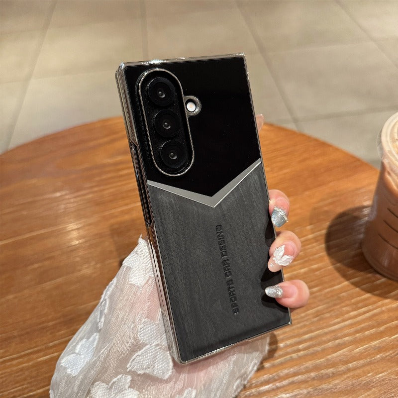 Shockproof Electroplated Wood Grain Case for Samsung