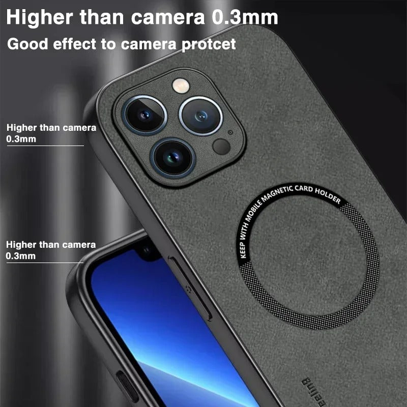 Magnetic Leather Case for iphone