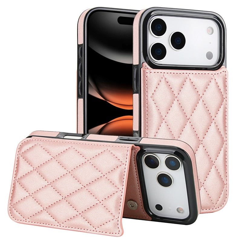 Leather Card Slot Case with Stand for iphone