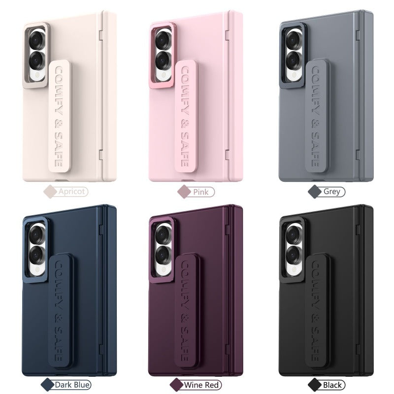 Full‑Cover Case with Lens Stand Wrist Strap, Shell‑Film Integrated for Samsung Z Fold