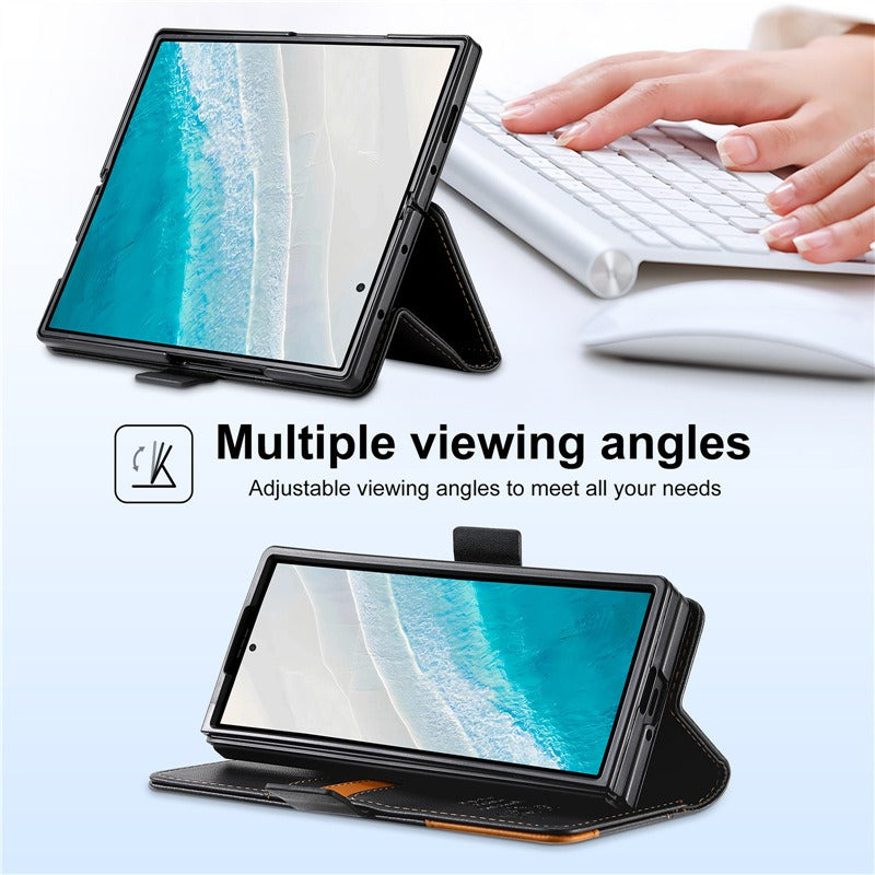 Leather Flip Wallet Stand Case for Samsung Z Fold
