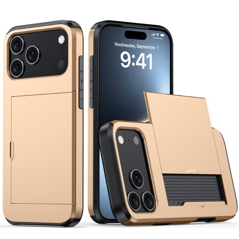 Shockproof Slide Card Holder Case for iphone