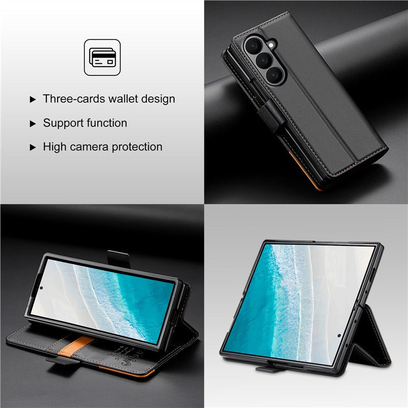 Leather Flip Wallet Stand Case for Samsung Z Fold