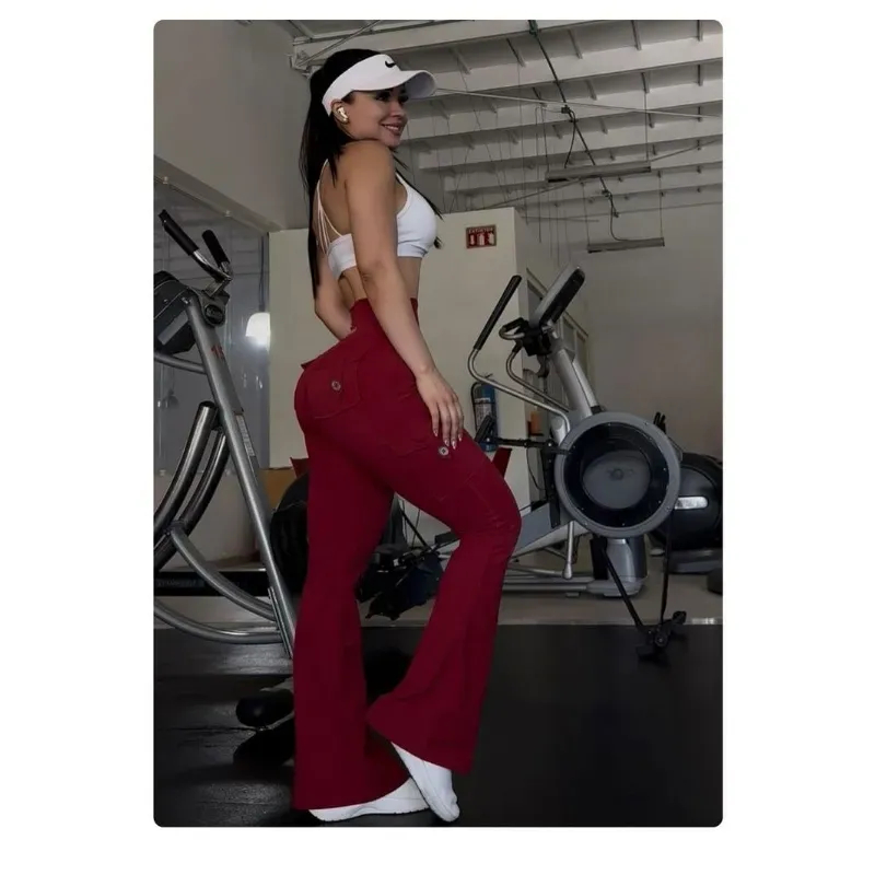 ⚡FINAL SALE⚡- Women's High-Waisted Workout Flare Leggings
