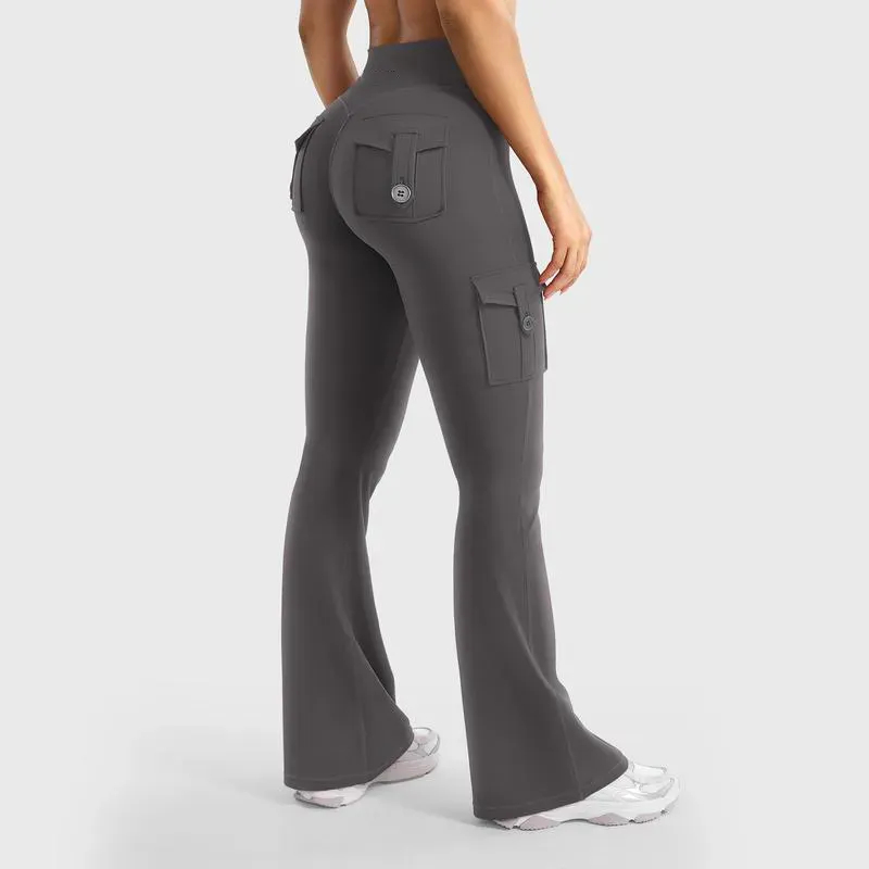 ⚡FINAL SALE⚡- Women's High-Waisted Workout Flare Leggings
