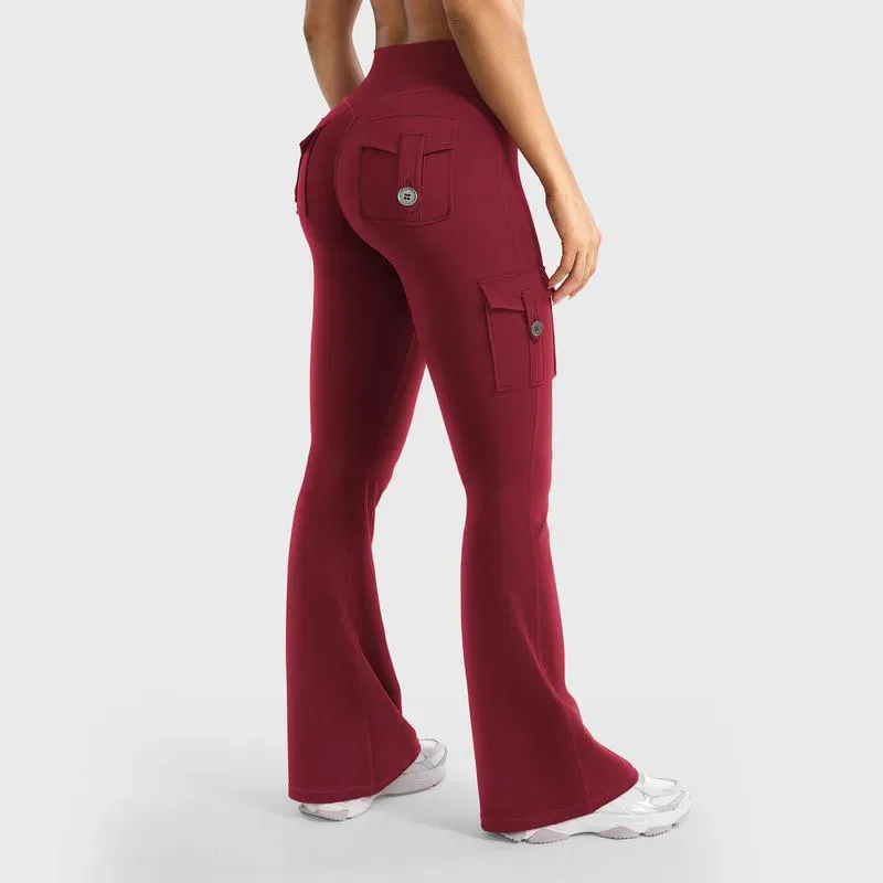⚡FINAL SALE⚡- Women's High-Waisted Workout Flare Leggings