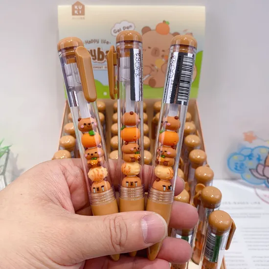 Fun Capybara Writing Toy: Colorful Gel Ink Pens for Childre