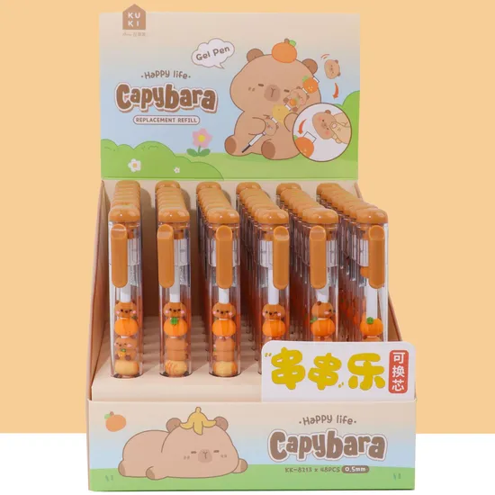 Fun Capybara Writing Toy: Colorful Gel Ink Pens for Childre