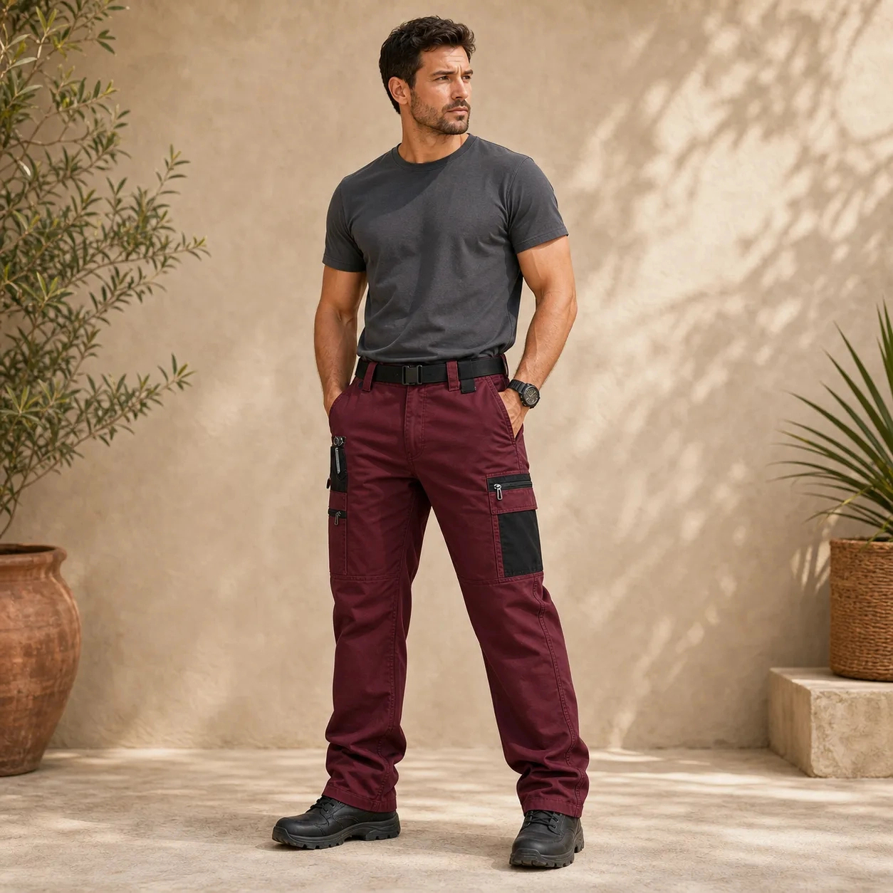 ⏰Store Closing Clearance⚡12 Pack for $38⚡Men's Contrast Pocket Tactical Cargo Pants