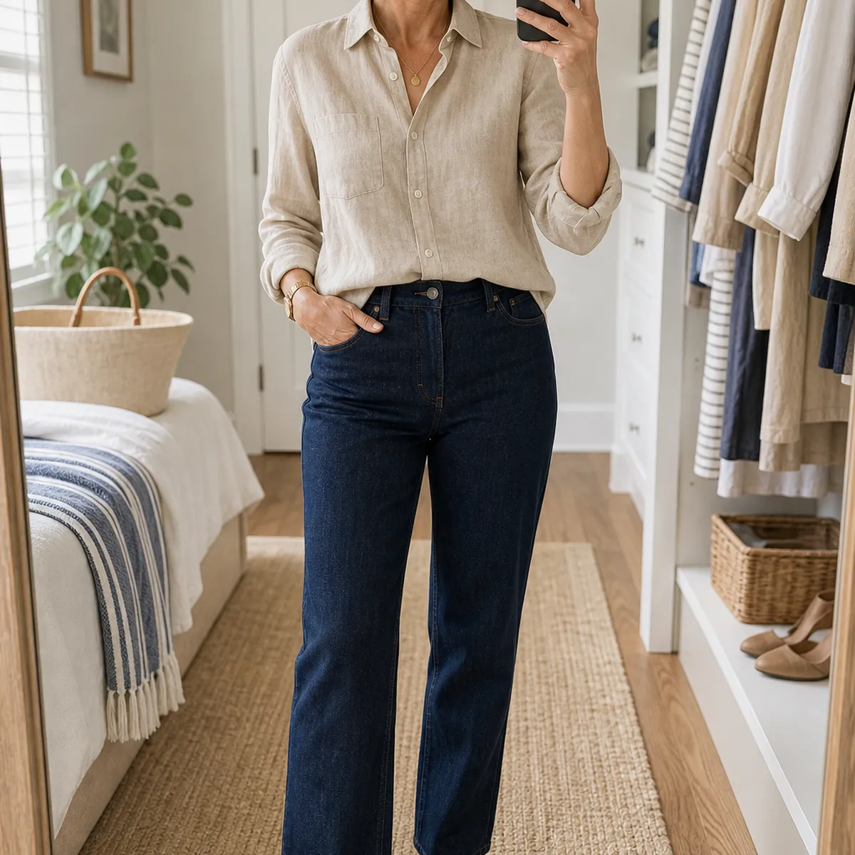 Flash Pick⚡12-Pack for $39.99⚡Women's Lightweight Linen Long Sleeve Button Shirts