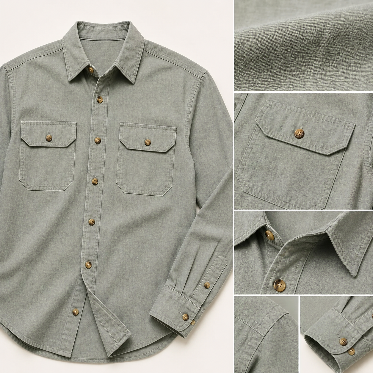 10-Pack Men’s Long Sleeve Work Shirts – Only $34.99