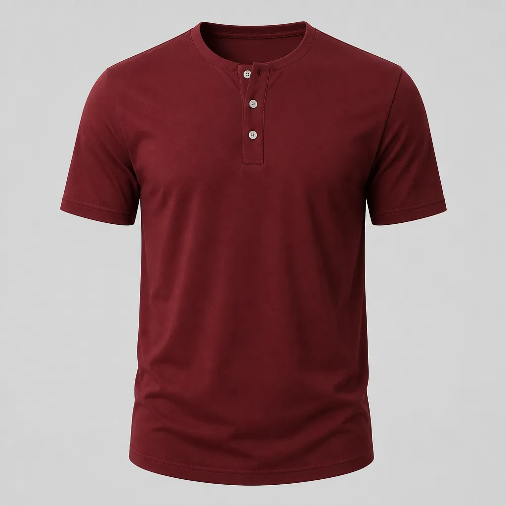 Seasonal Clearance Sale 10 Pack Only$34.99-Men’s Smooth Button Placket Short Sleeve Henley Tee