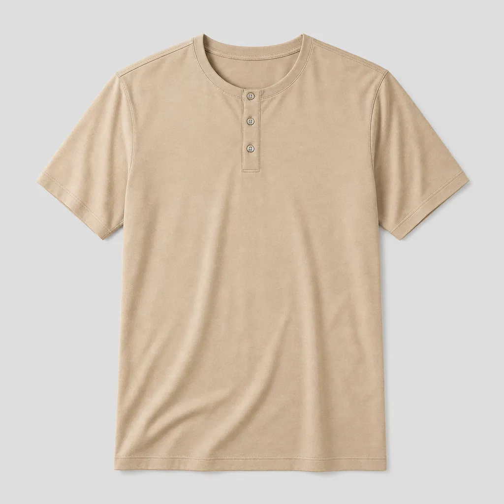 Seasonal Clearance Sale 10 Pack Only$34.99-Men’s Smooth Button Placket Short Sleeve Henley Tee