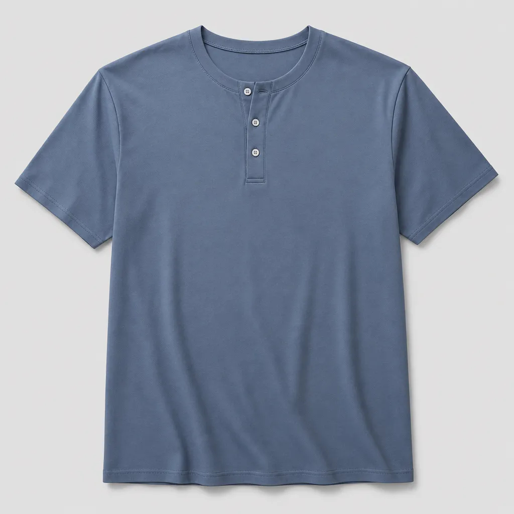 Seasonal Clearance Sale 10 Pack Only$34.99-Men’s Smooth Button Placket Short Sleeve Henley Tee