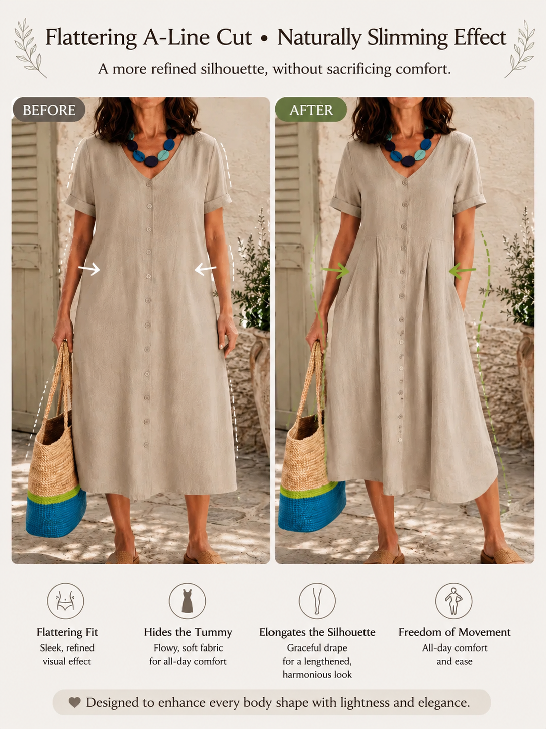 ⏰SUMMER FINAL SALE⚡8 Pack for $36.99⚡The Linen Dress American Women Love to Wear All Summer