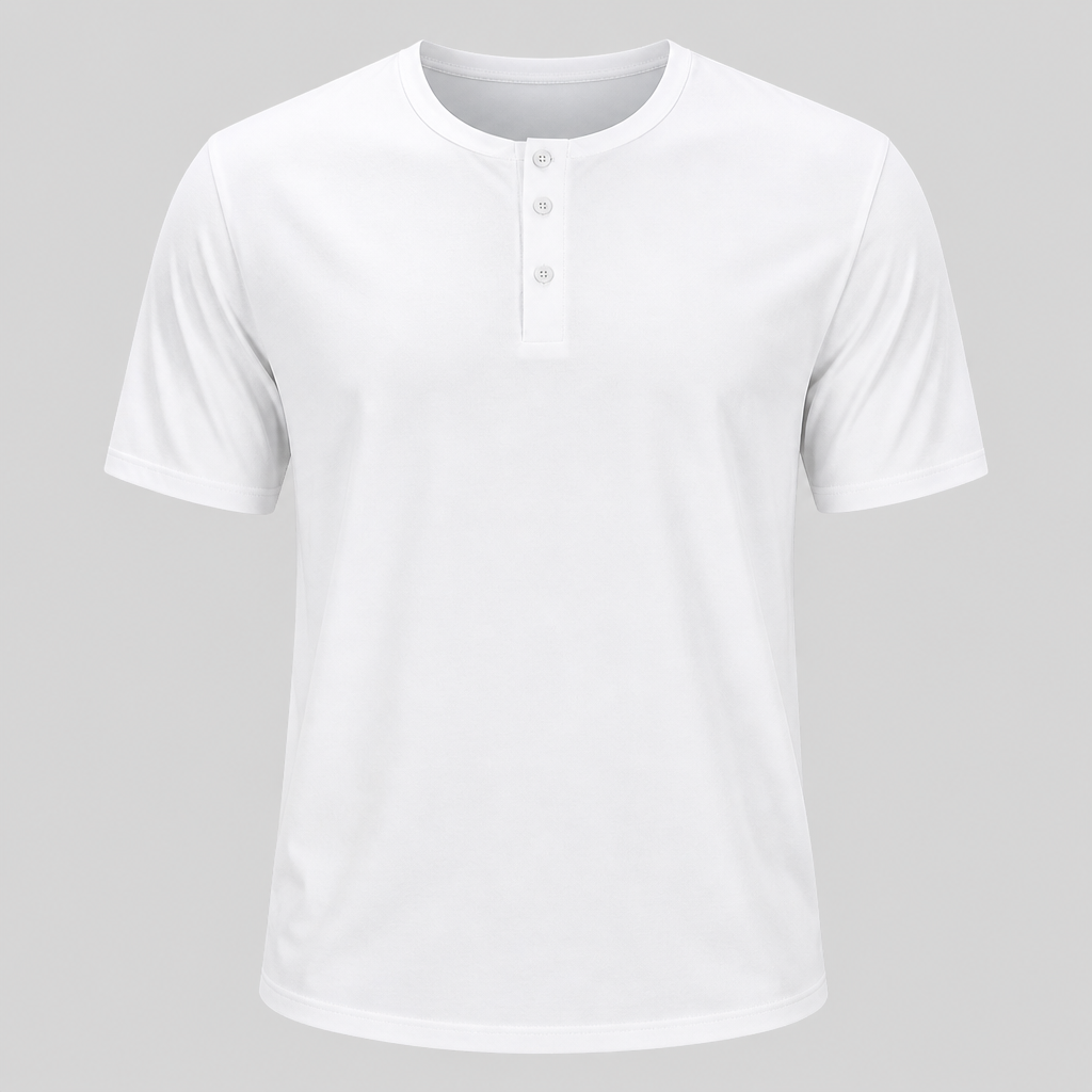Seasonal Clearance Sale 10 Pack Only$34.99-Men’s Smooth Button Placket Short Sleeve Henley Tee