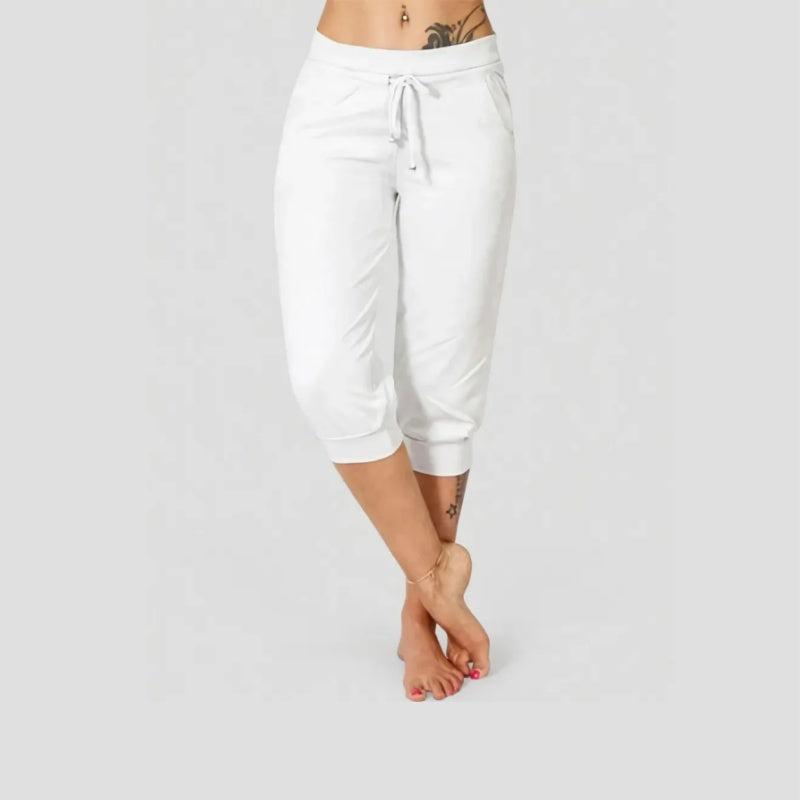 Women's Drawstring Capri Pants with Pockets
