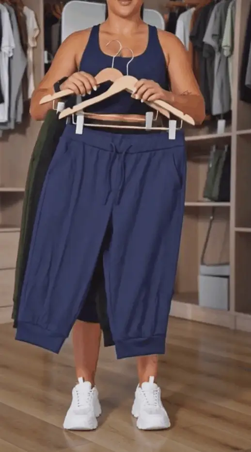 Women's Drawstring Capri Pants with Pockets