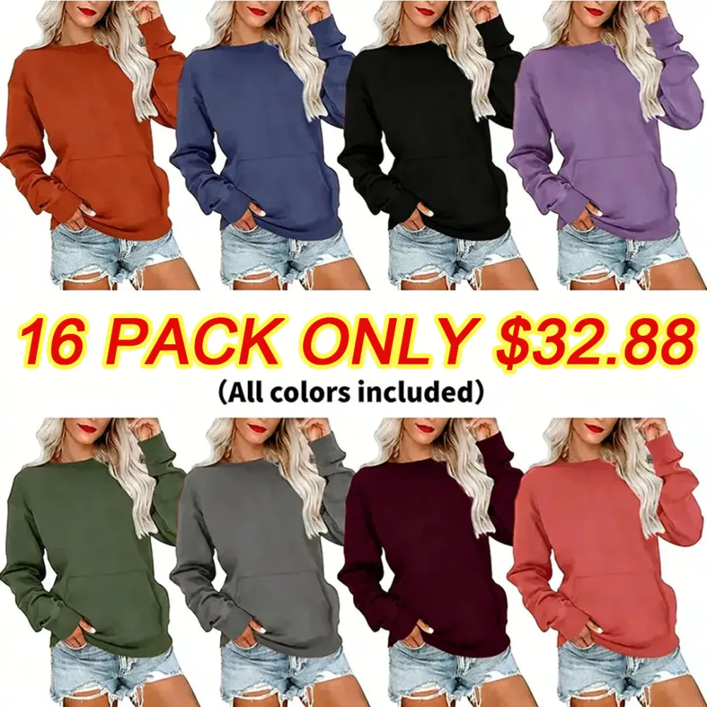💥Flash Sale⏰ Women's Crewneck Hoodless Sweatshirt🔥