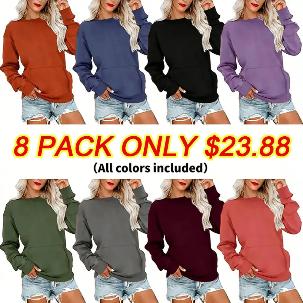 💥Flash Sale⏰ Women's Crewneck Hoodless Sweatshirt🔥