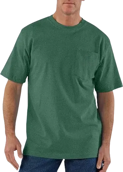 Men’s Heavyweight Work Tee – Pocket Shirt (Loose Fit, Built to Last)