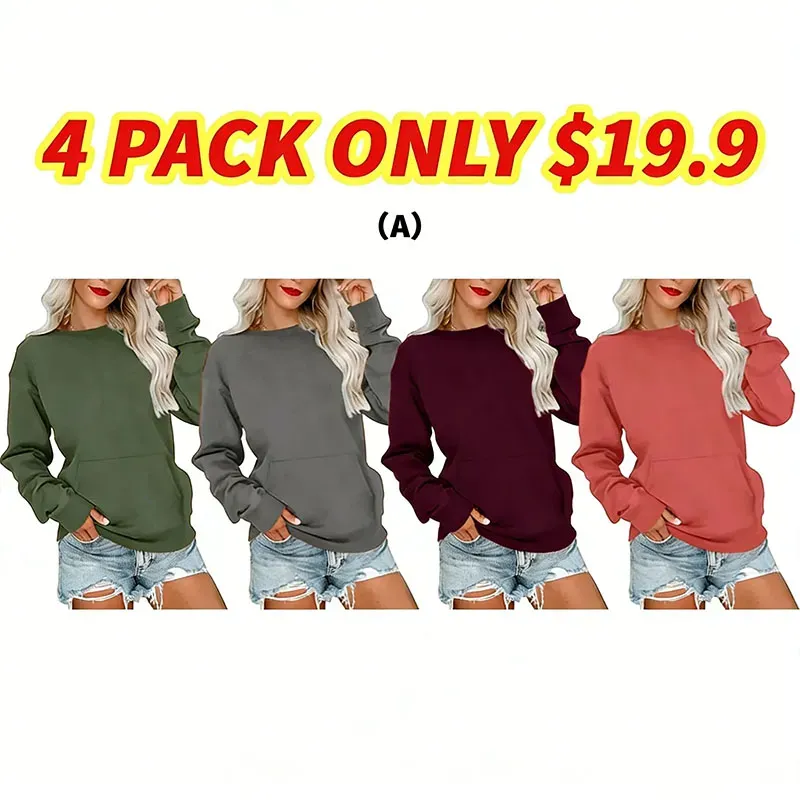 💥Flash Sale⏰ Women's Crewneck Hoodless Sweatshirt🔥
