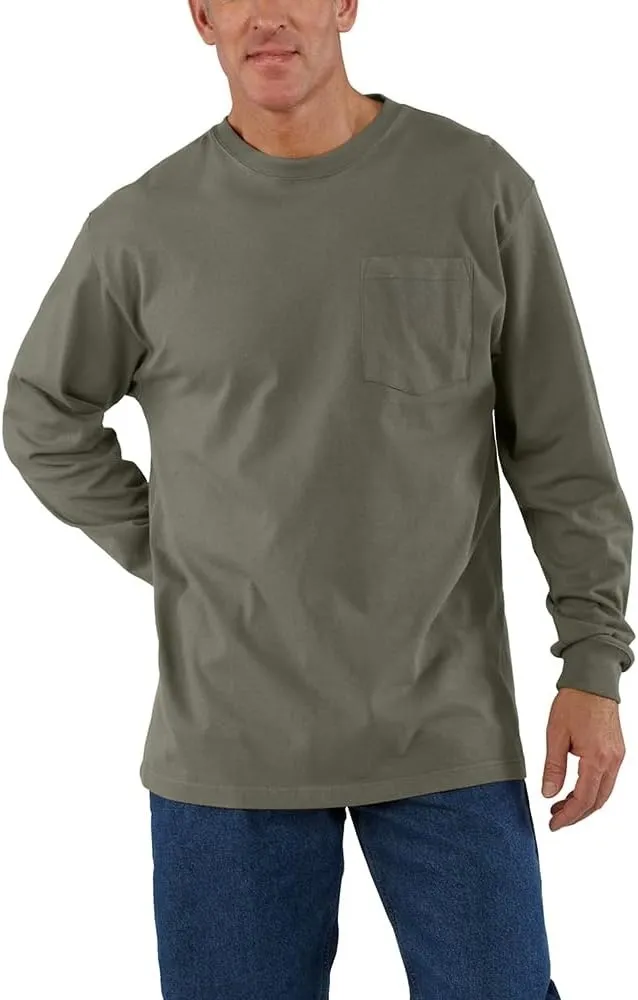 Men’s Heavyweight Work Tee – Pocket Shirt (Loose Fit, Built to Last)