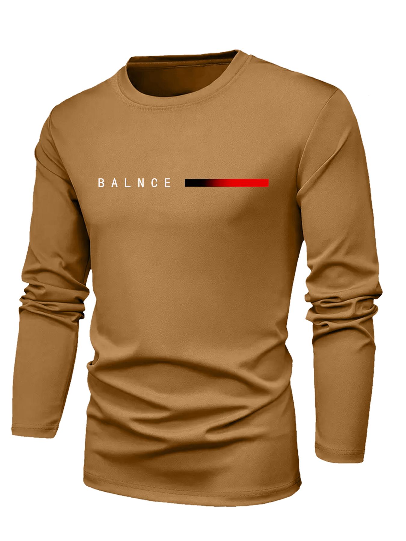 5-Pack Men’s Long Sleeve Tees - Soft Fabric, Multi-Colors for Daily Wear & Gym Workouts | High Value!