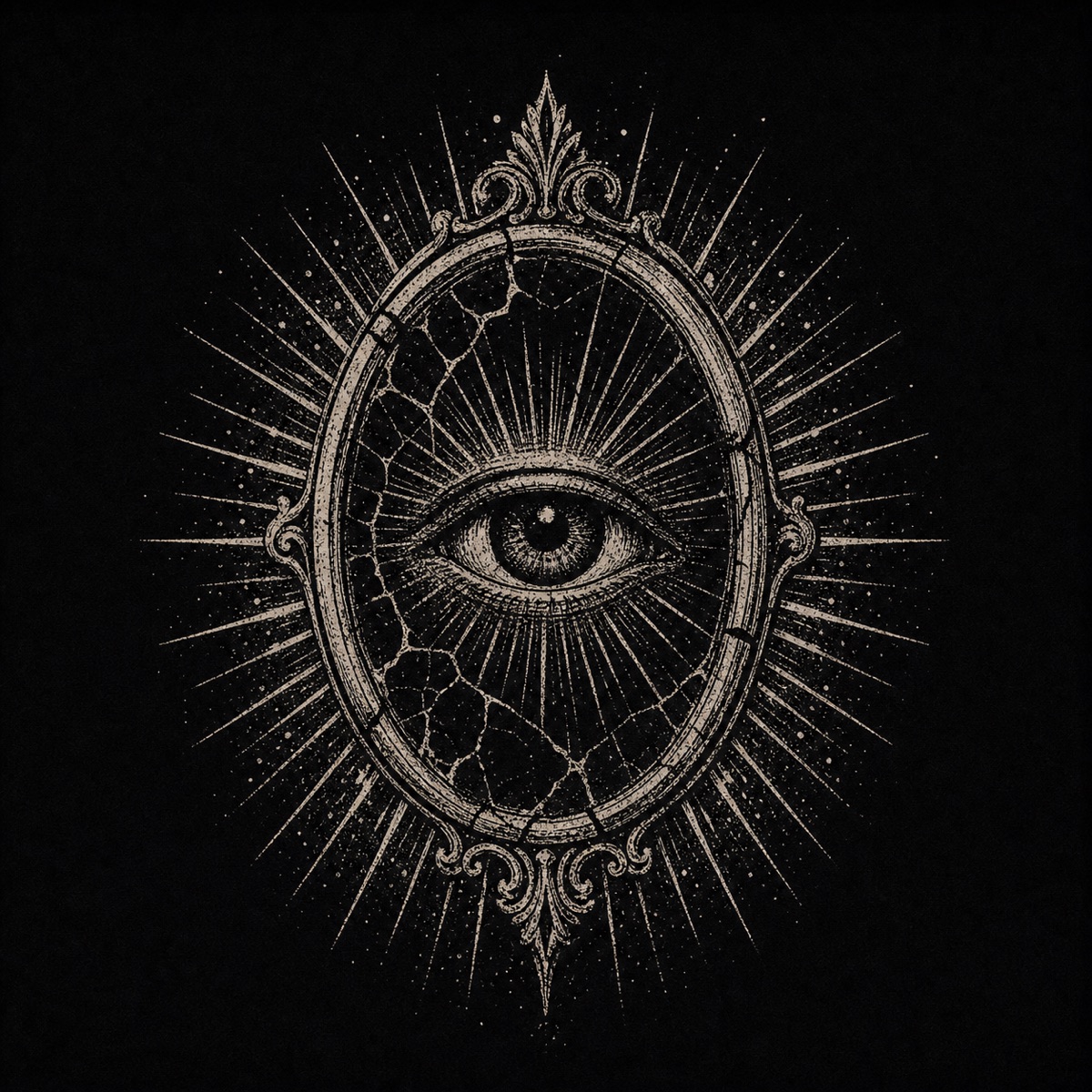 Seeing Eye washed T-shirt artwork