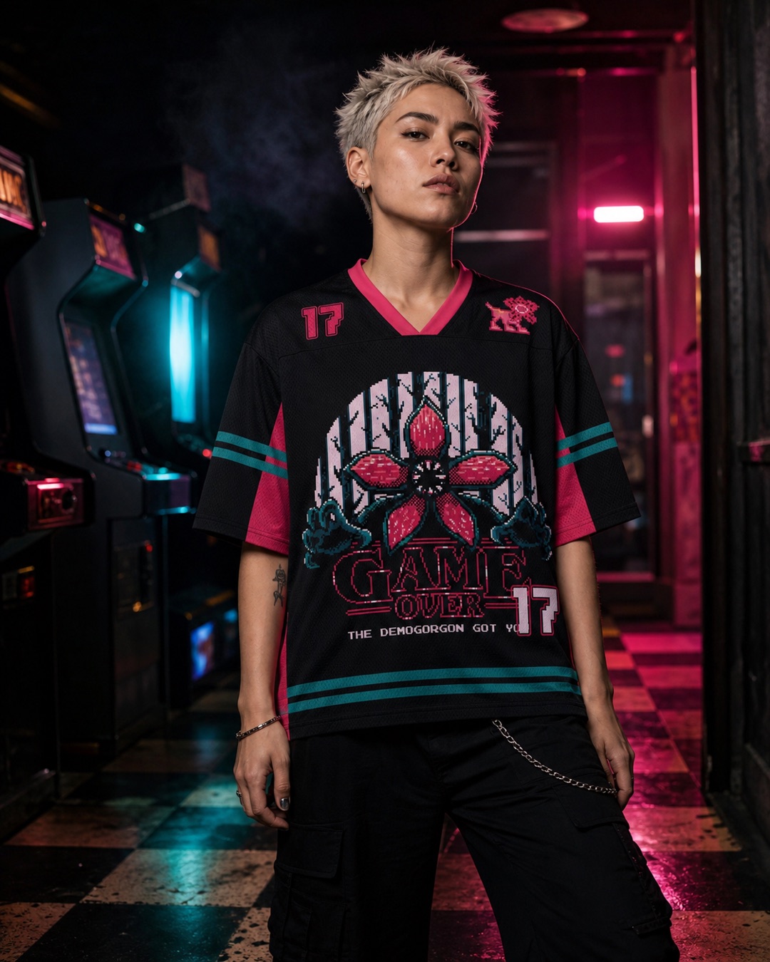 Game Over 17 Mesh Jersey — Paradoxworn studio model styling concept