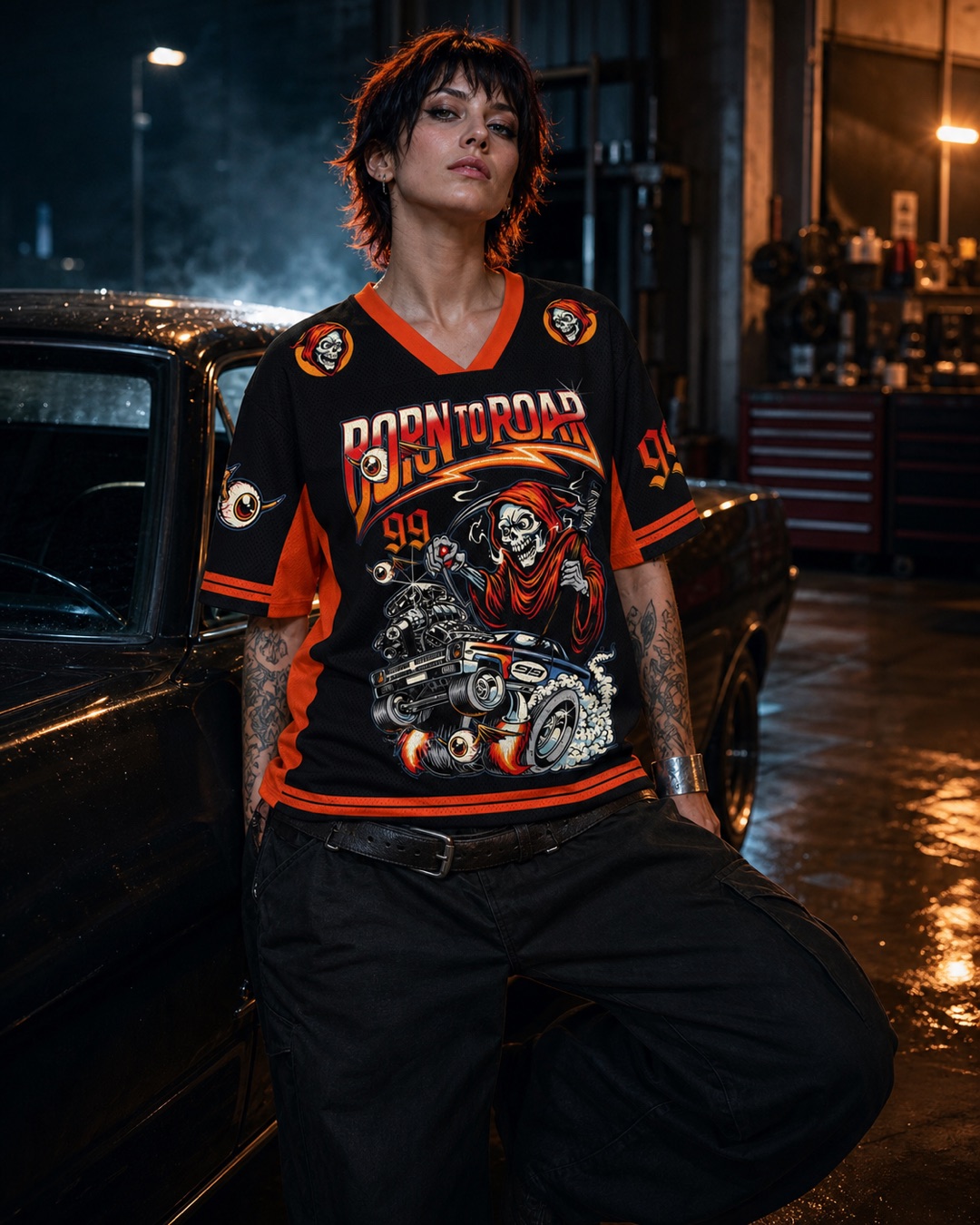 Grim Rider Mesh Jersey — Paradoxworn studio model styling concept