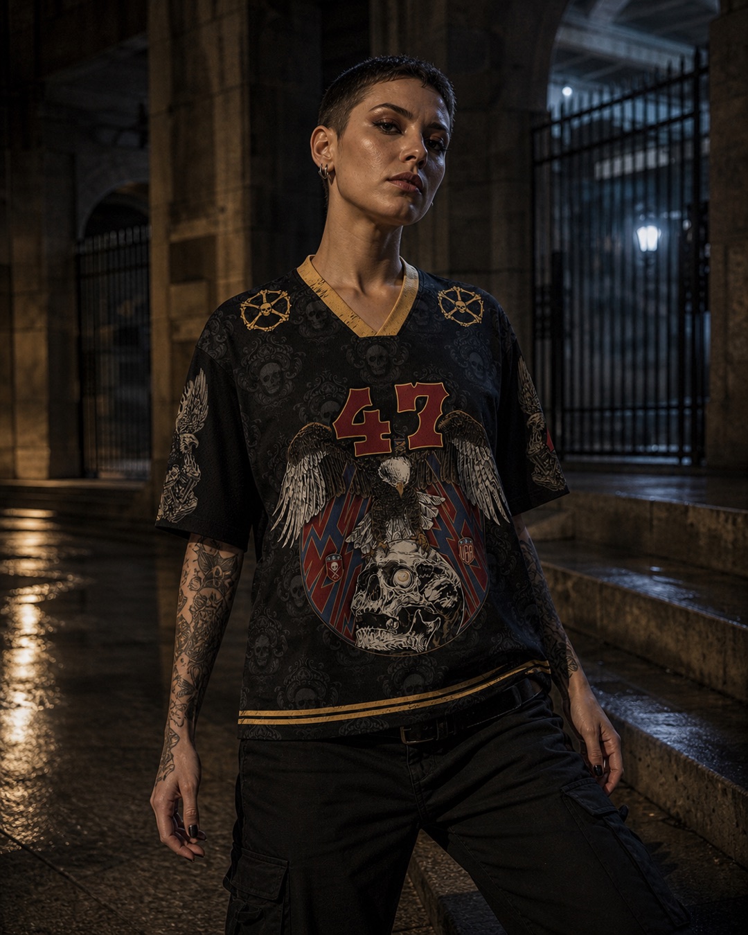 Eagle of the Occult Mesh Jersey — Paradoxworn studio model styling concept