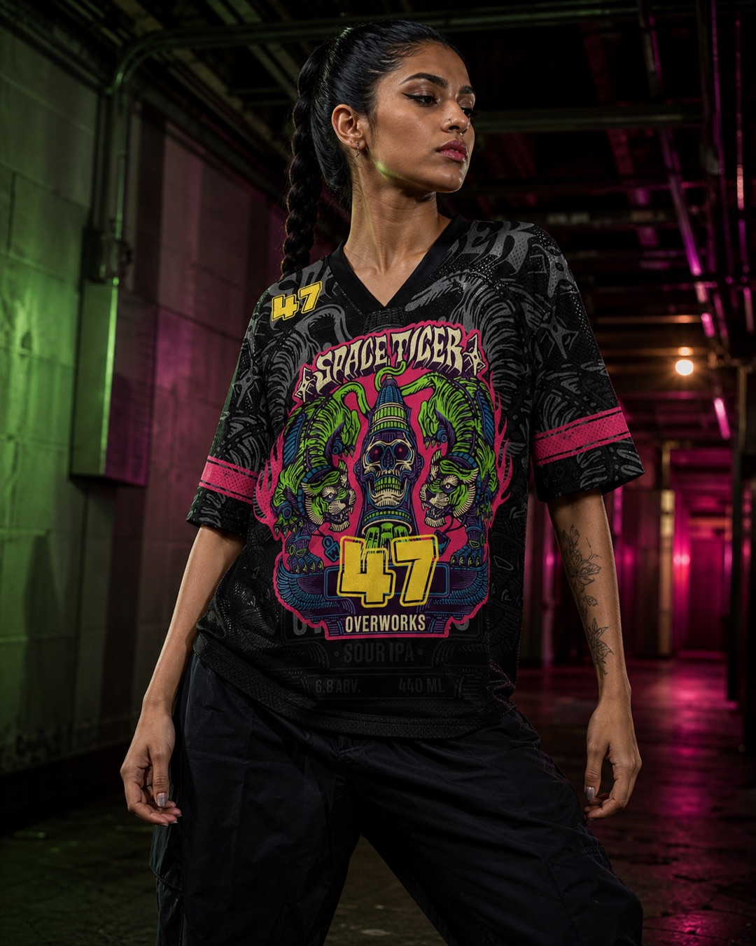 Tiger Overload Mesh Jersey — Paradoxworn studio model styling concept