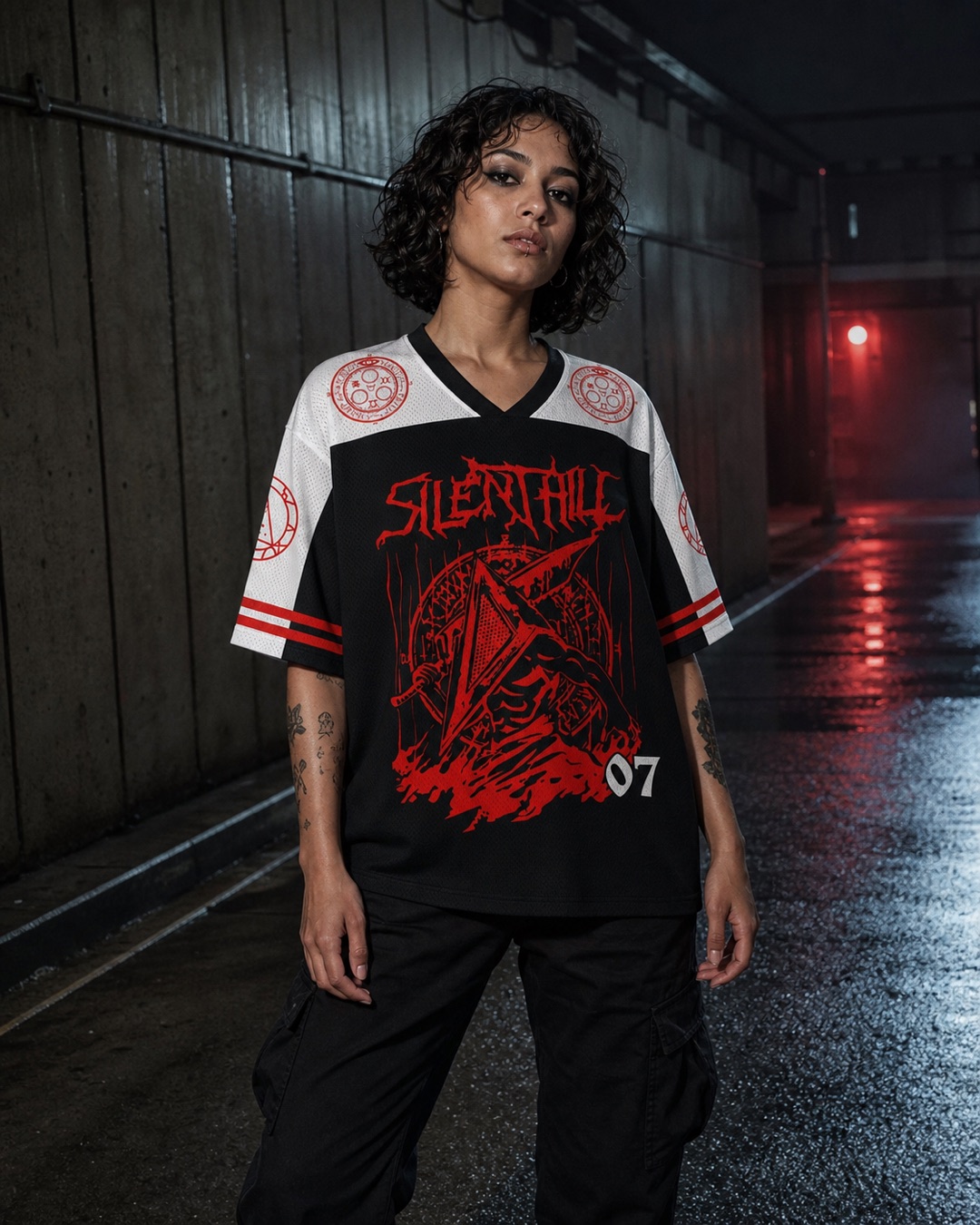 Silent Hill Mesh Jersey — Paradoxworn studio model styling concept