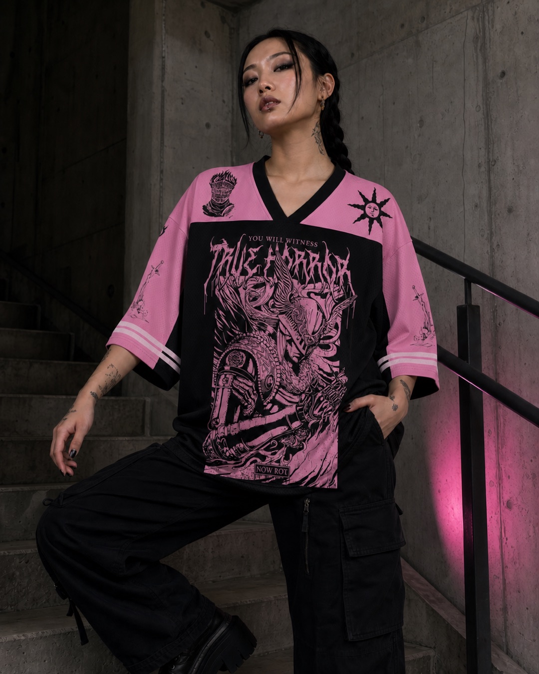 The Valkyrie Mesh Jersey — Paradoxworn studio model styling concept