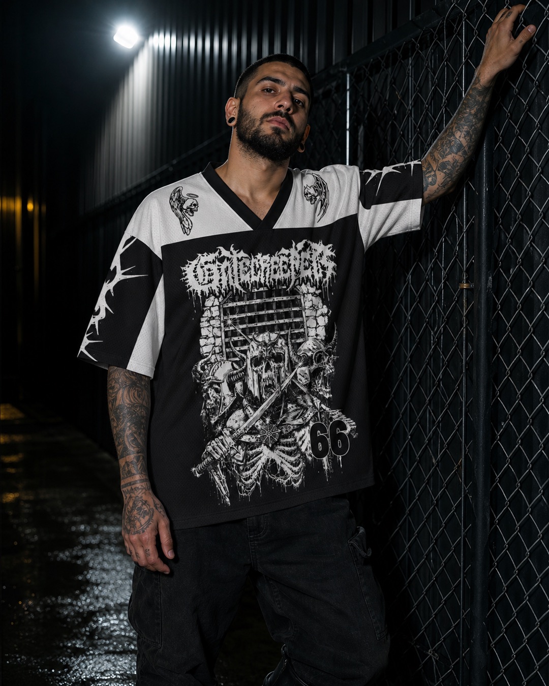 Gatekeepers 66 Mesh Jersey — Paradoxworn studio model styling concept