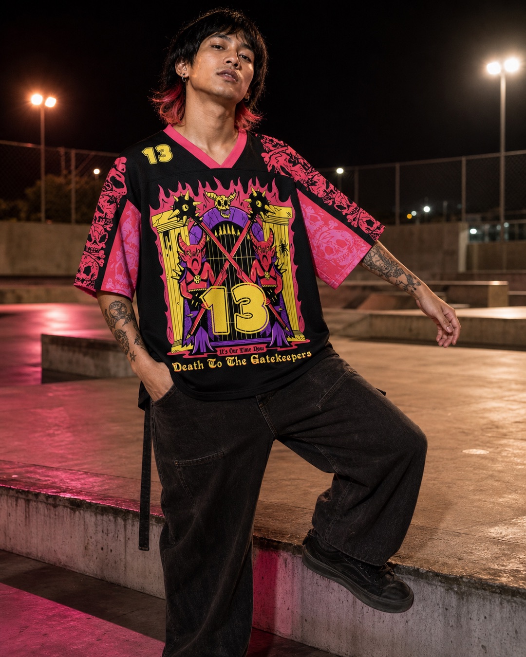 Our Time Now 13 Mesh Jersey — Paradoxworn studio model styling concept