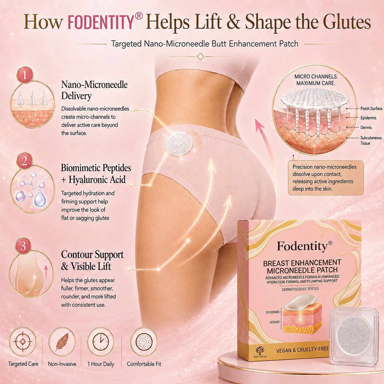 💥Fodentity® 👩‍⚕️ Targeted Breast Enhancement Advanced Nano Microneedle Patch💃 👩‍⚕️