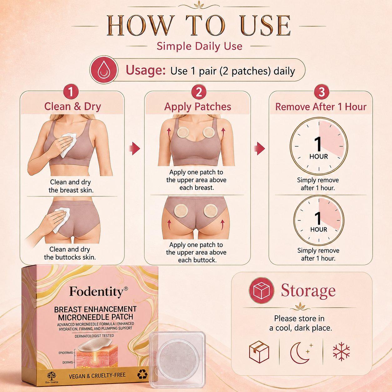 💥Fodentity® 👩‍⚕️ Targeted Breast Enhancement Advanced Nano Microneedle Patch💃 👩‍⚕️