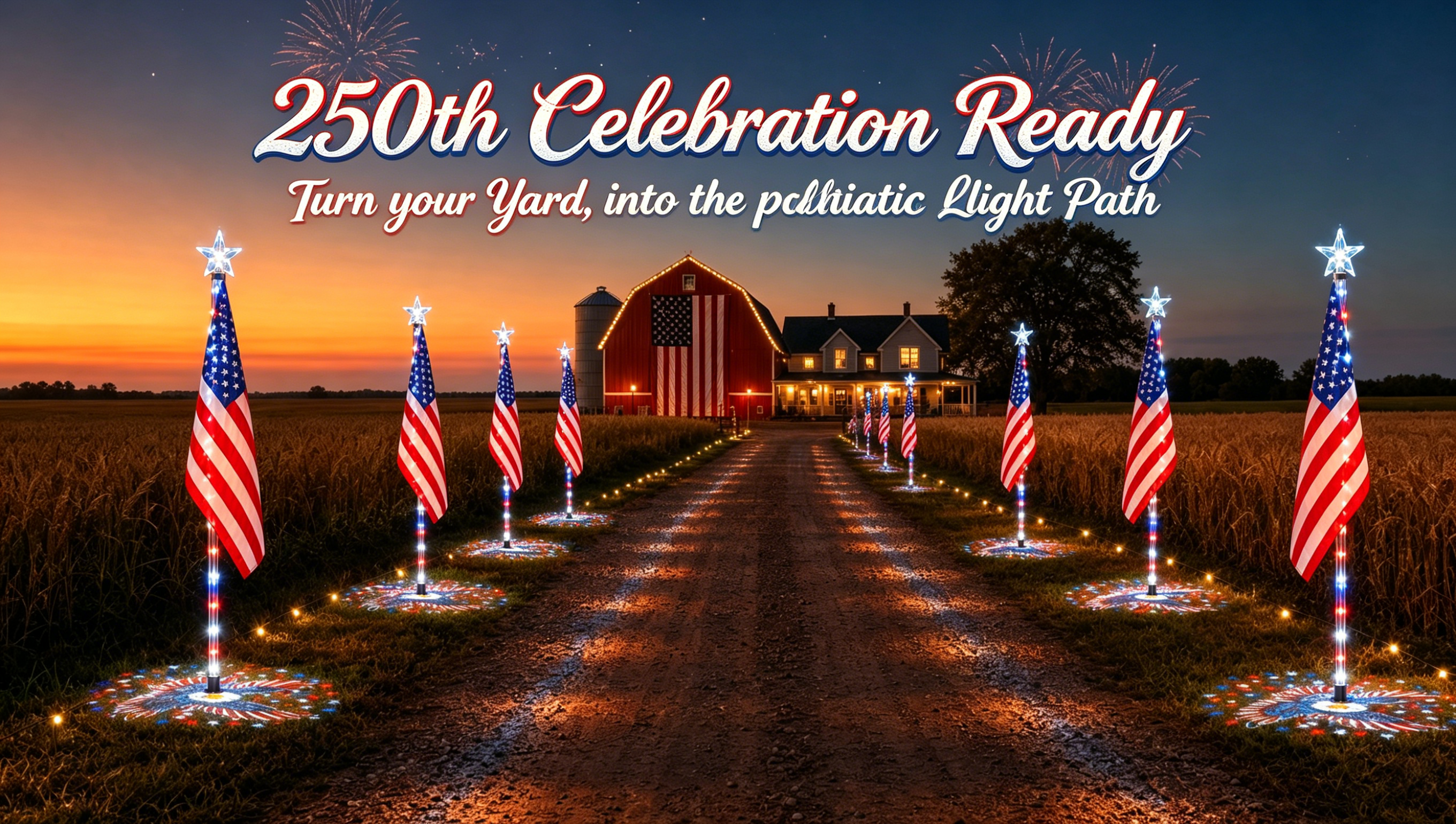 ✨Last Day: 49% OFF🔥 American Flag Pathway Lights –for 250th Independence Celebration 🇺🇸