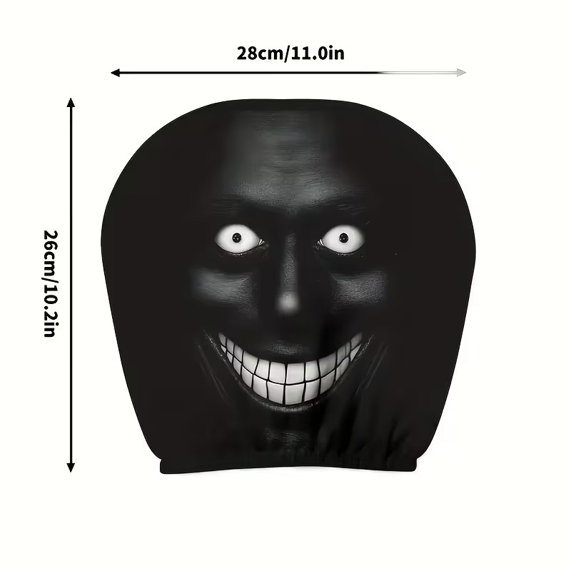 🎃Halloween Funny Cartoon Car Headrest Covers – 2PCS Universal Fit 🚗